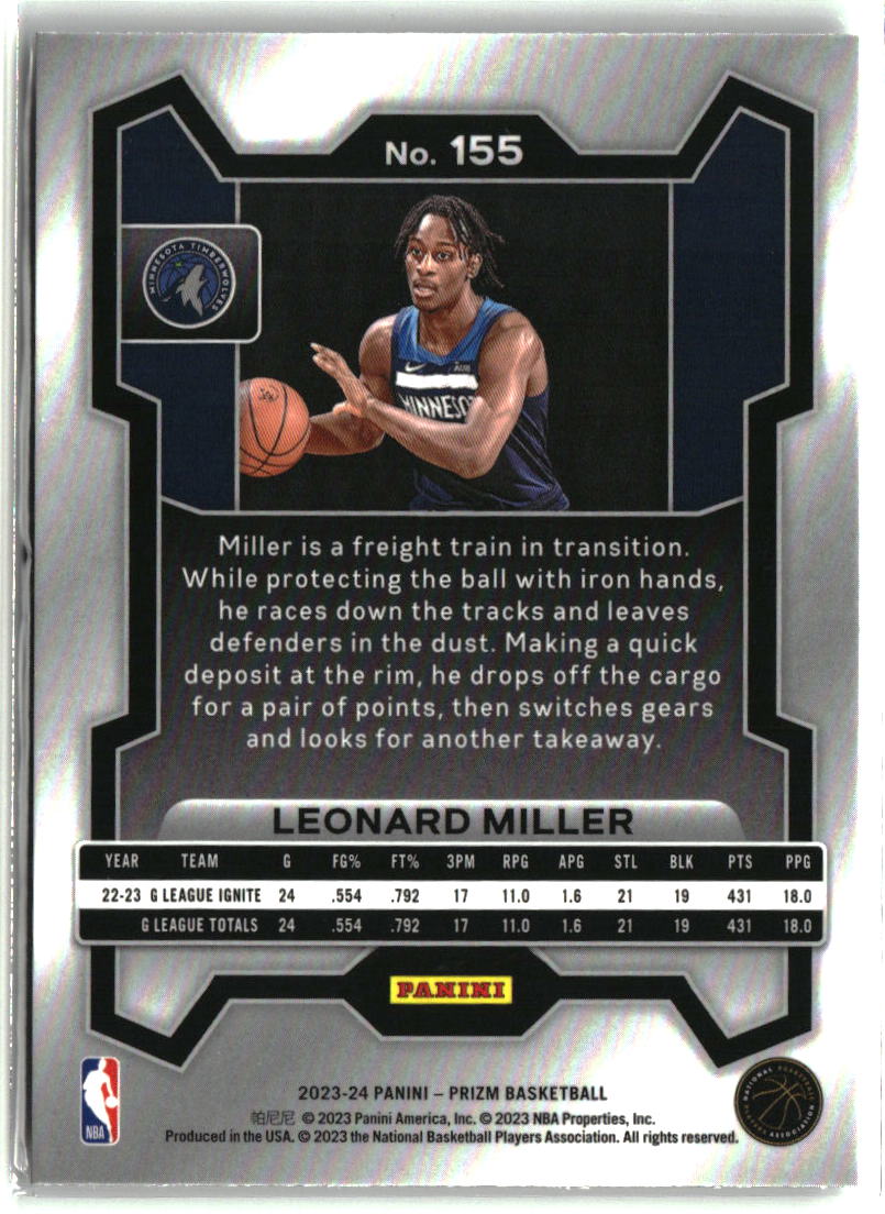 Leonard Miller 2023-24 Panini Prizm #155