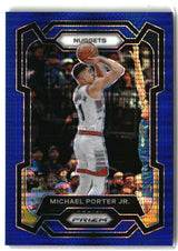 Michael Porter Jr. 2023-24 Panini Prizm Prizms Blue Seismic #116 #/99