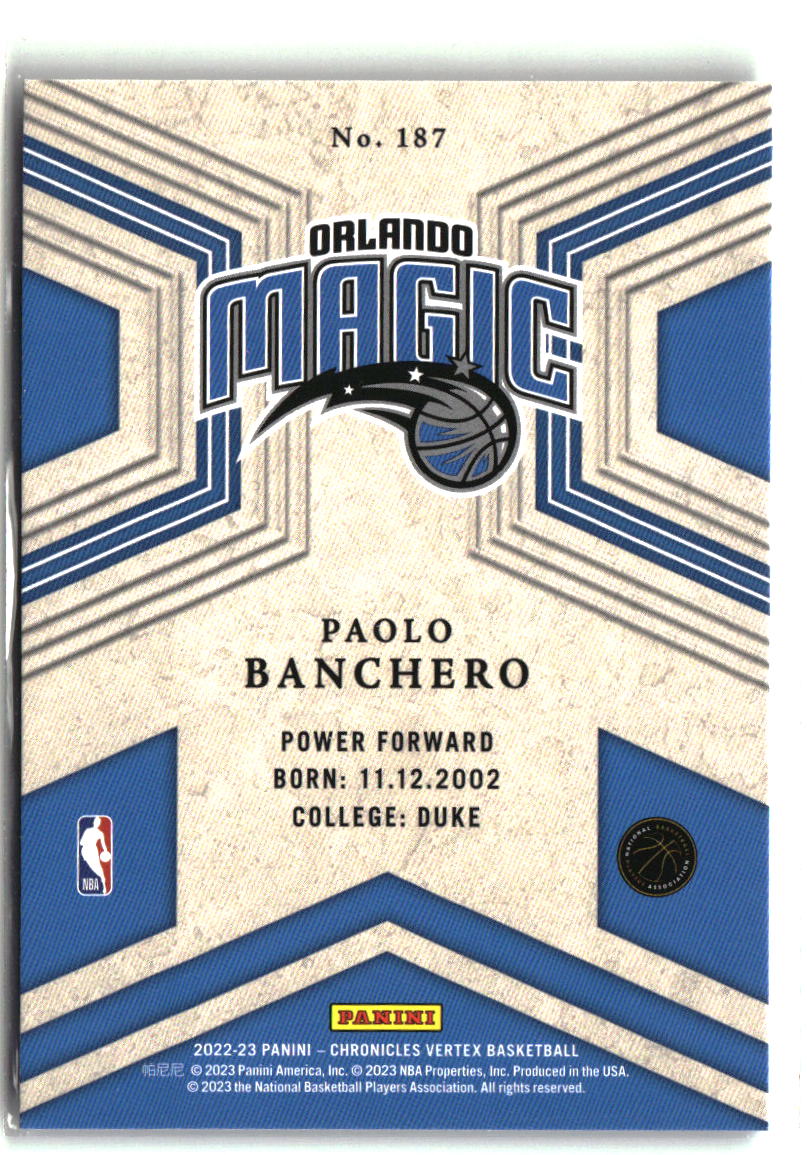 Paolo Banchero 2022-23 Panini Chronicles Pink #187