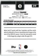 Nolan Traore 2025-26 Topps #219