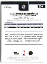 Yanic Konan-Niederhäuser 2025-26 Topps #230
