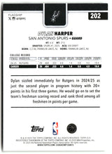 Dylan Harper 2025-26 Topps #202