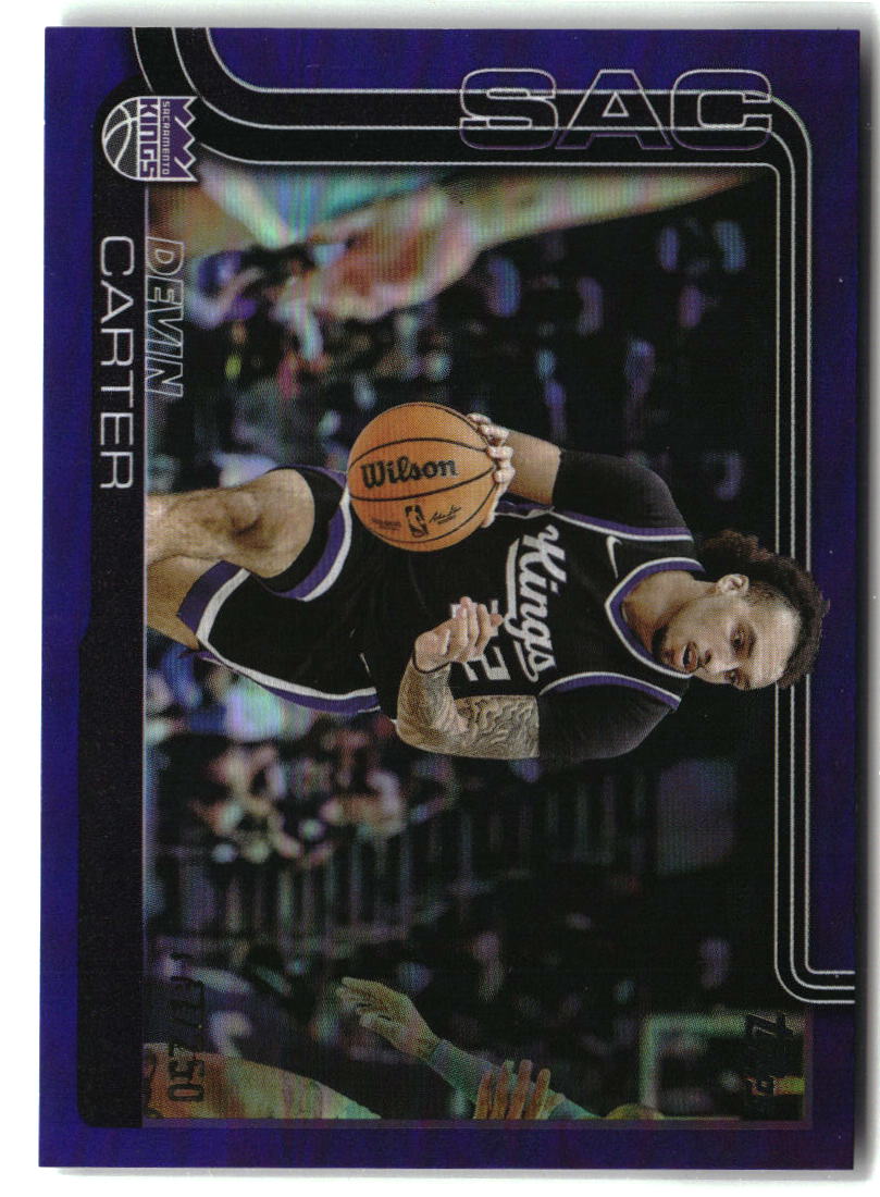 Devin Carter 2025-26 Topps Purple Rainbow #165 #/250