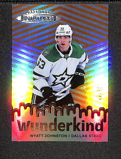 Wyatt Johnston 2022-23 Upper Deck Stature Wunderkind Orange #W-50 #/35