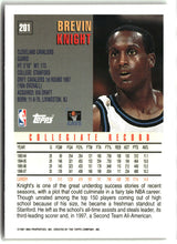 Brevin Knight 1997-98 Topps #201