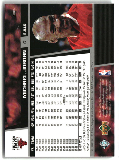 Michael Jordan 1998-99 Upper Deck #230m