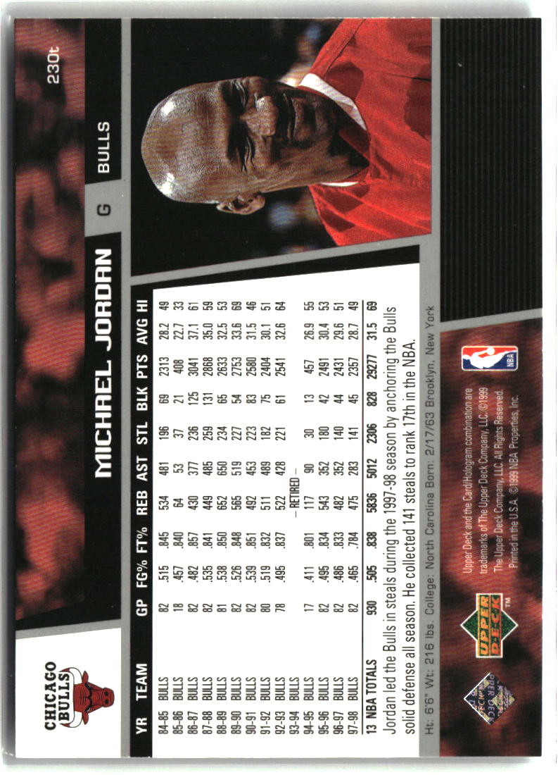 Michael Jordan 1998-99 Upper Deck #230t