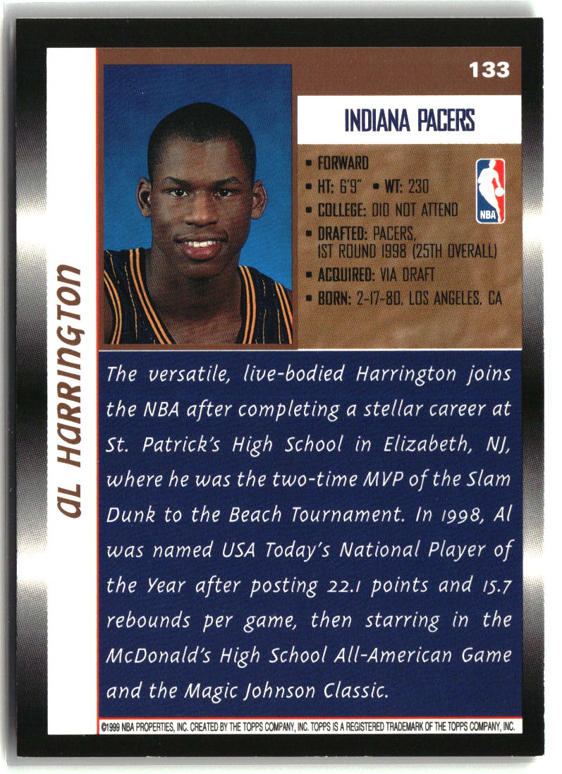 Al Harrington 1998-99 Topps #133