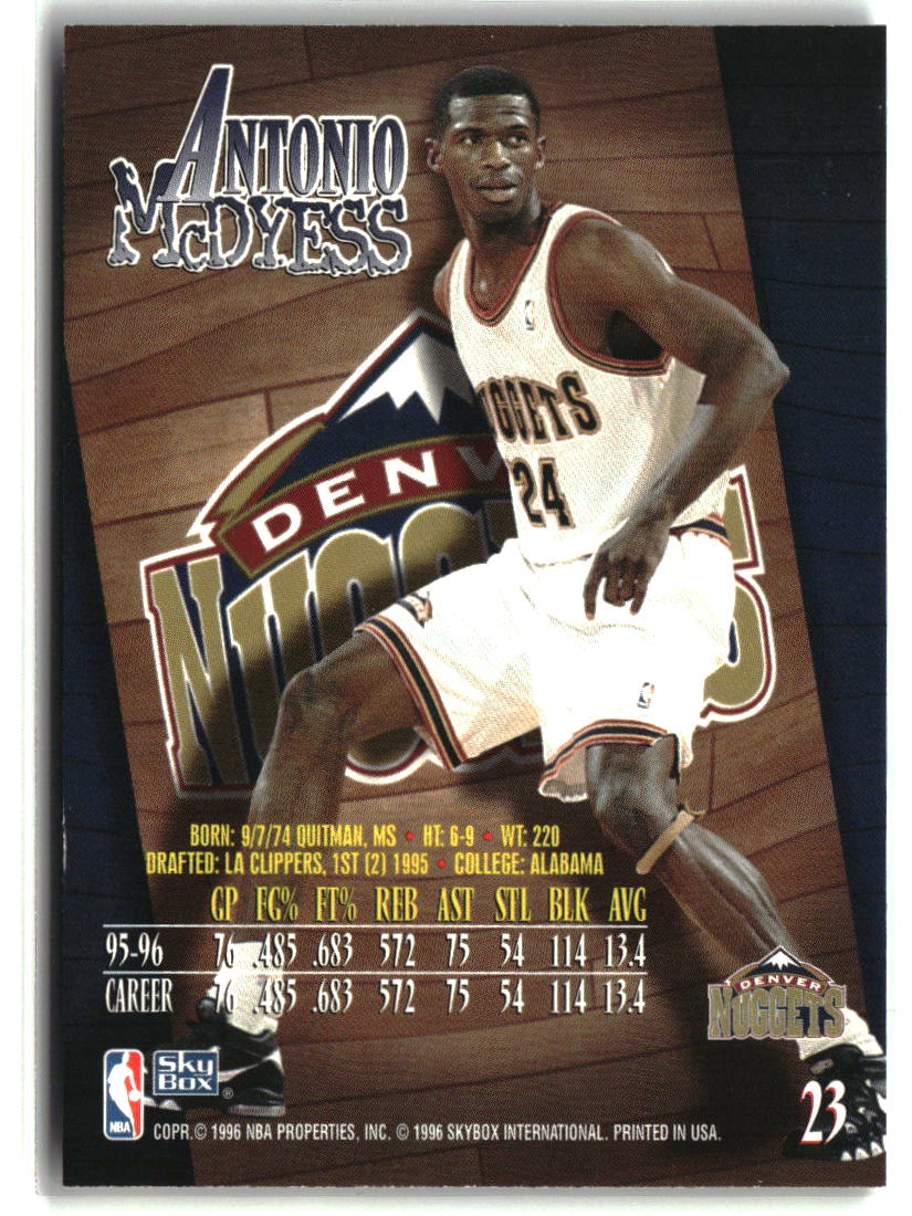 Antonio McDyess 1996-97 SkyBox Z-Force #23