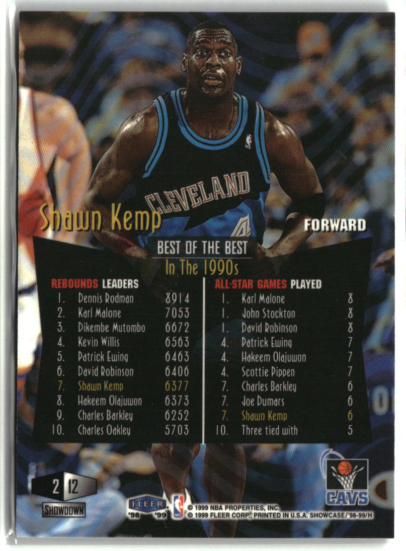 Shawn Kemp 1998-99 Flair Showcase Flair Showcase Row 2 #12