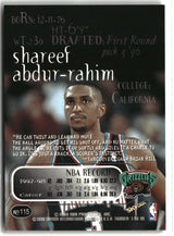 Shareef Abdur-Rahim 1998-99 SkyBox Thunder #115