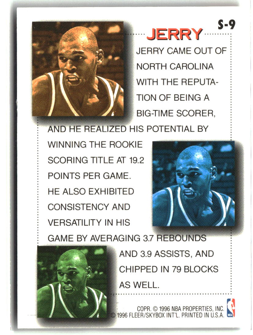 Jerry Stackhouse 1996-97 Fleer Stackhouse's Scrapbook #S-9