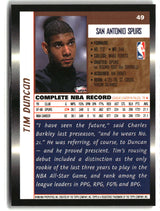 Tim Duncan 1998-99 Topps #49