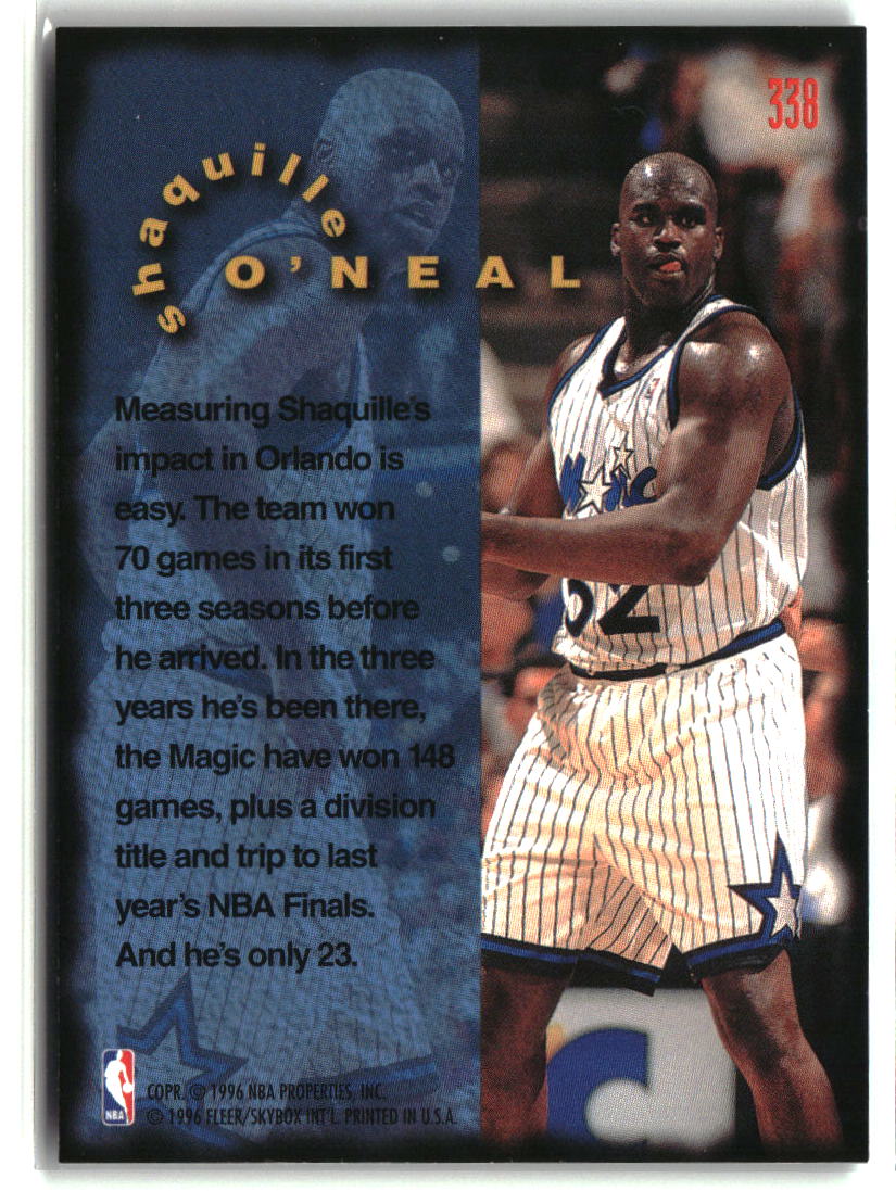 Shaquille O'Neal 1995-96 Fleer #338
