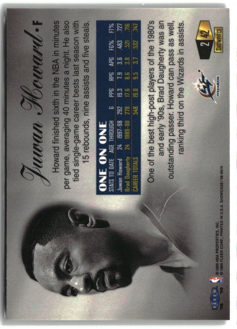 Juwan Howard 1998-99 Flair Showcase Flair Showcase Row 2 #42