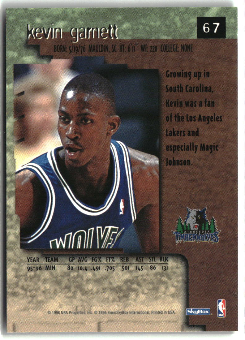 Kevin Garnett 1996-97 SkyBox Premium #67