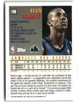 Kevin Garnett 1997-98 Topps #148