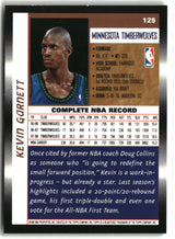 Kevin Garnett 1998-99 Topps #125