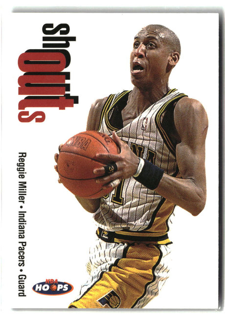 Reggie Miller 1998-99 Hoops Shout Outs #19 SO