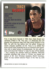 Tracy McGrady 1997-98 Topps #125