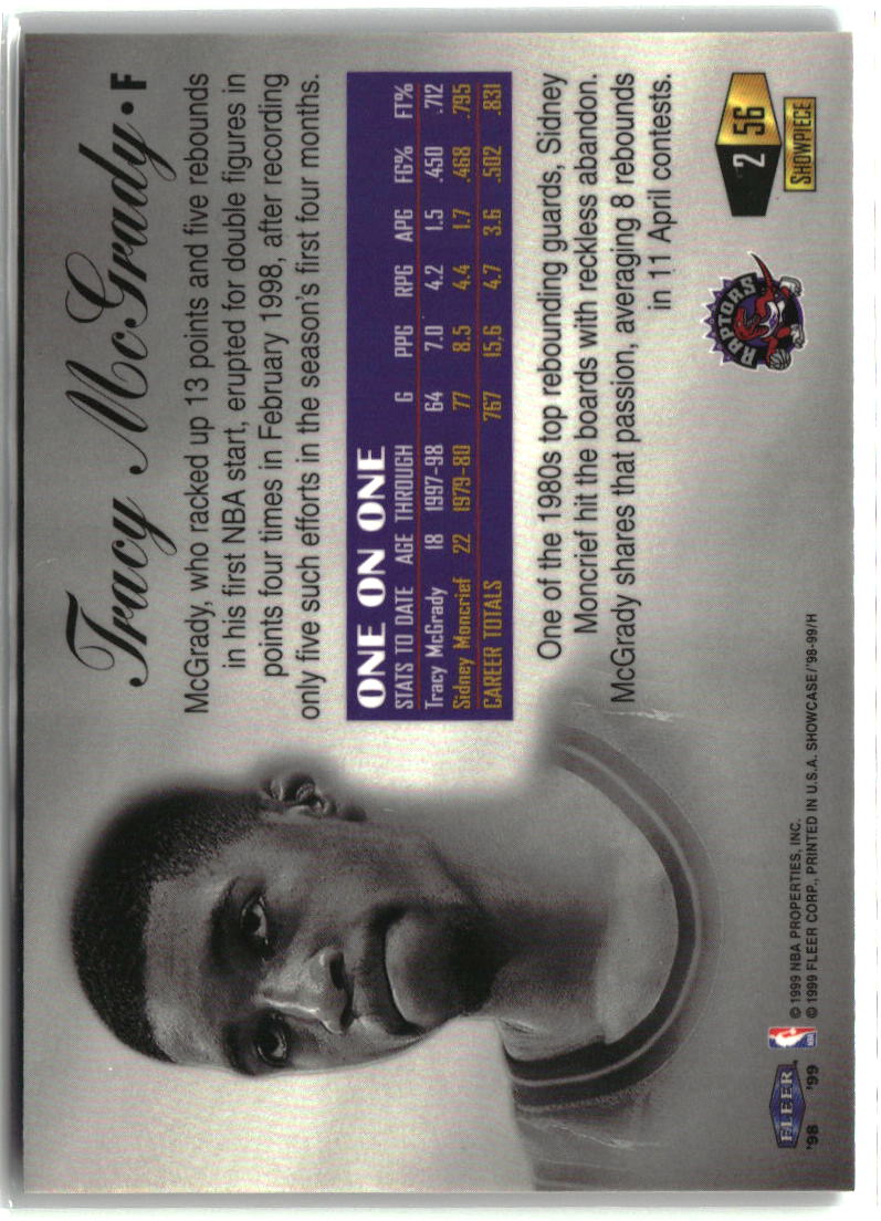 Tracy McGrady 1998-99 Flair Showcase Flair Showcase Row 2 #56
