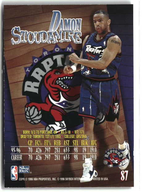 Damon Stoudamire 1996-97 SkyBox Z-Force #87