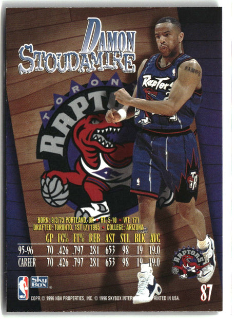 Damon Stoudamire 1996-97 SkyBox Z-Force #87