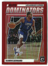 Kawhi Leonard 2022-23 Donruss Optic Elite Dominators Red #18 #/99