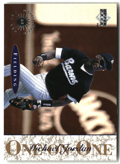 Michael Jordan 1995 Upper Deck Minor League Michael Jordan One On One #2