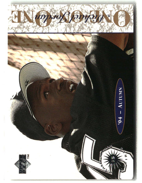 Michael Jordan 1995 Upper Deck Minor League Michael Jordan One On One #9