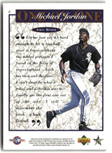Michael Jordan 1995 Upper Deck Minor League Michael Jordan One On One #8