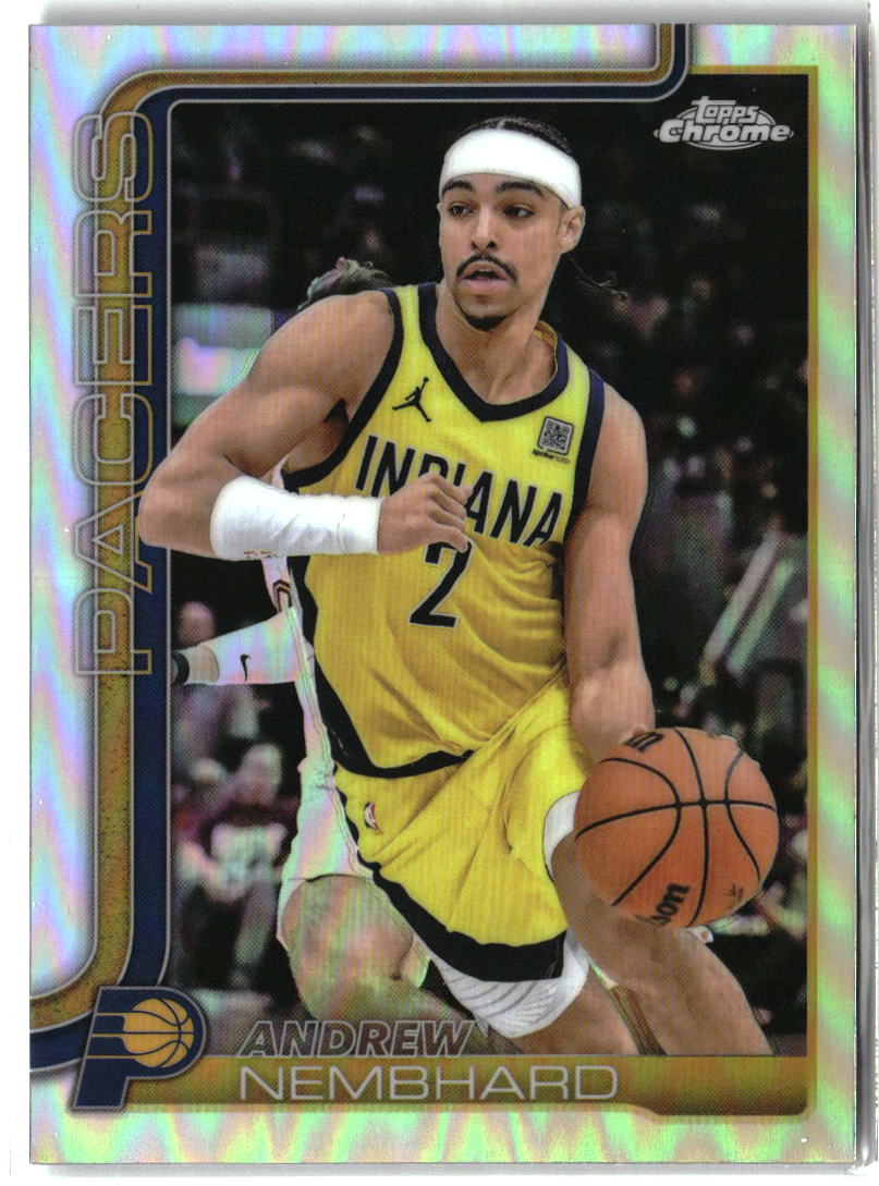 Andrew Nembhard 2025-26 Topps Chrome Refractor #97