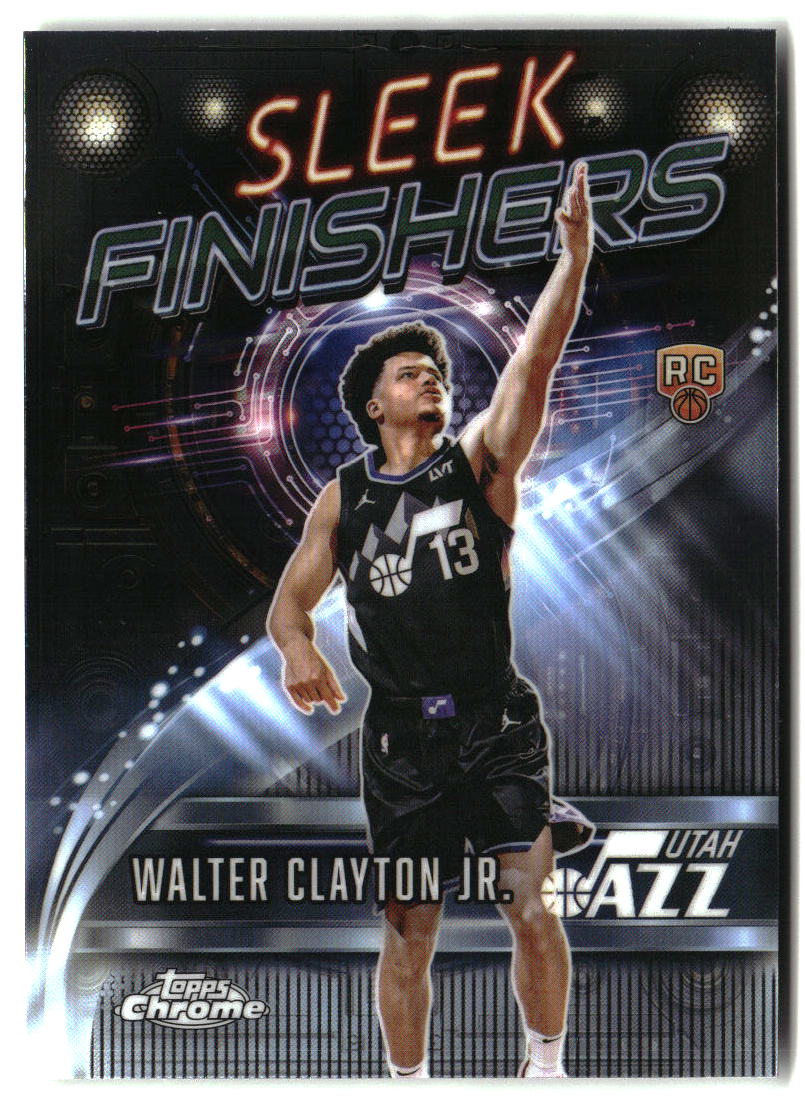 Walter Clayton Jr. 2025-26 Topps Chrome Sleek Finishers #SF-28