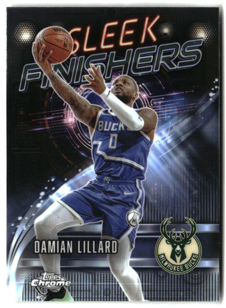 Damian Lillard 2025-26 Topps Chrome Sleek Finishers #SF-9