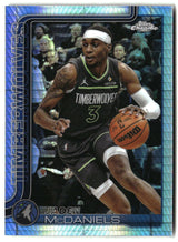 Jaden McDaniels 2025-26 Topps Chrome Prism Refractor #176