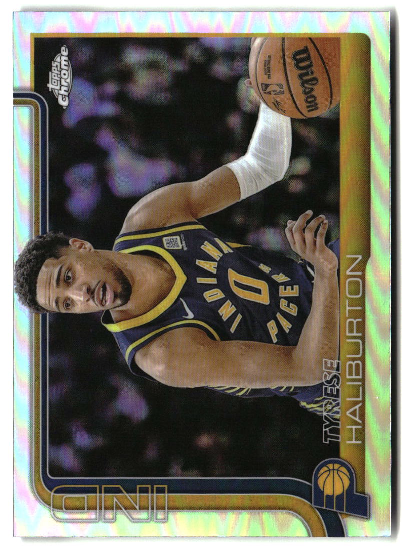 Tyrese Haliburton 2025-26 Topps Chrome Refractor #3