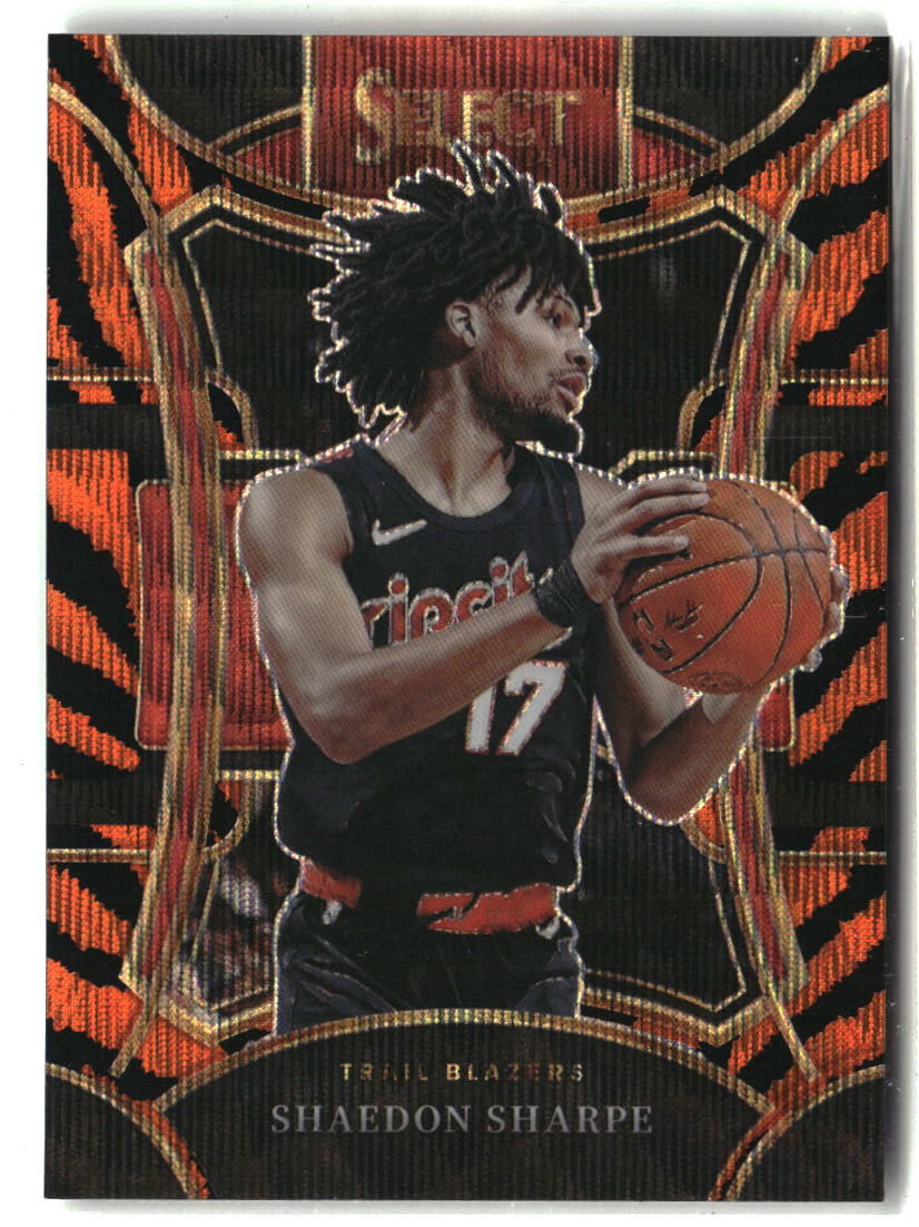 Shaedon Sharpe 2023-24 Panini Select Tiger Prizms #386