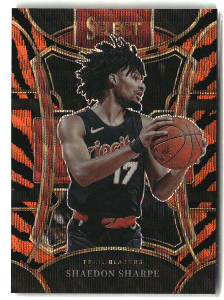 Shaedon Sharpe 2023-24 Panini Select Tiger Prizms #386