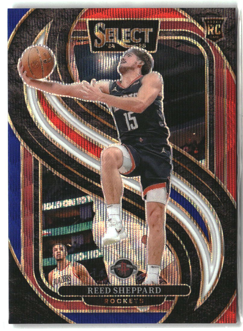Reed Sheppard 2024-25 Panini Select Tri-Color Prizm #181