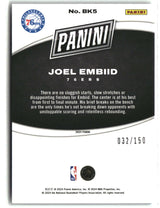 Joel Embiid 2024 Panini Black Friday Holo #BK5 #/150