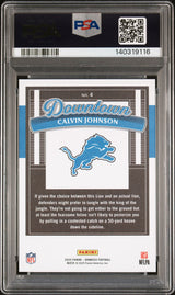 Calvin Johnson 2025 Donruss Downtown! #4 PSA 10