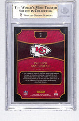 Patrick Mahomes II 2016 Panini Select 2017 XRC Prizm Exchange #2 BGS 9.5