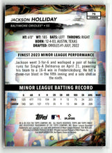 Load image into Gallery viewer, Jackson Holliday 2024 Finest Purple Checkerboard Refractors #76 #/150
