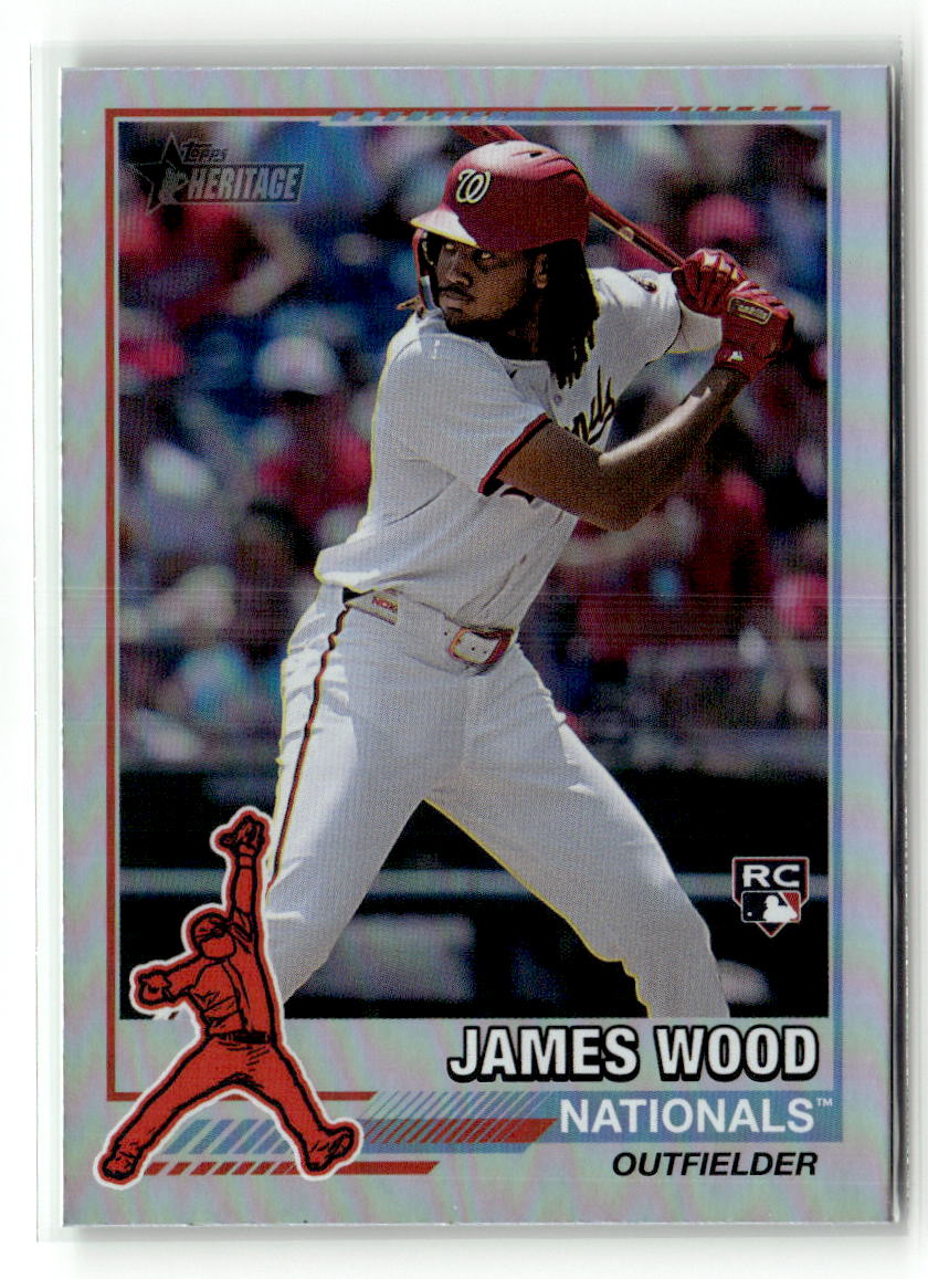 James Wood 2025 Topps Heritage 1976 Redefined Holographic #76R-11