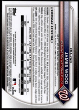 James Wood 2025 Bowman Chrome Rookie Autographs Mojo Refractor #RMA-JWO #/99