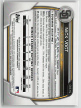 Nick Vogt 2023 Bowman Chrome Prospect Autographs Orange Shimmer #CPA-NV #/25
