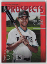 Druw Jones 2023 Bowman Modern Prospects Orange Refractors #MP-3 #/25