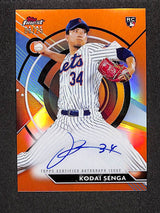 Kodai Senga 2023 Finest Finest Autographs Blue Refractor #FA-KSA #/150