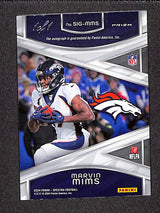 Marvin Mims 2024 Panini Spectra Signatures Gold #SIG-MMS #/1