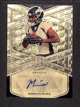 Marvin Mims 2024 Panini Spectra Signatures Gold #SIG-MMS #/1